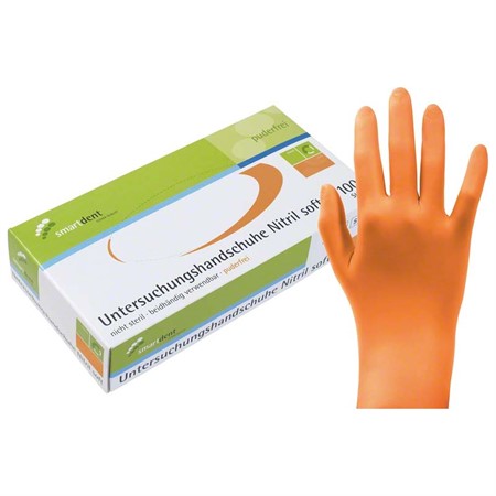 smart handskar nitril soft Orange L 100st