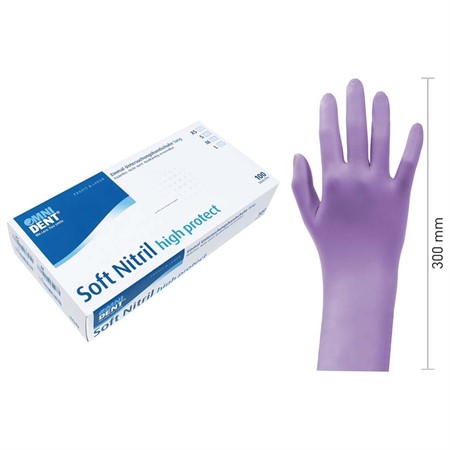 Omni high protect Nitrilhandskar Soft 100 st. pf violett S