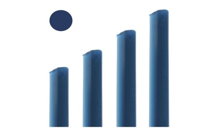 Wax wire round in bars dark blue, 0,8mm, 25g (151-0800)