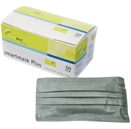 smartmask plus munskydd, 4-lagers typ IIR grå 50st
