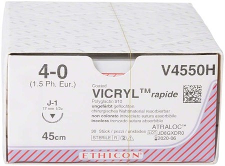 VICRYL RAPID ungef.45cm 4-0 J1 36st