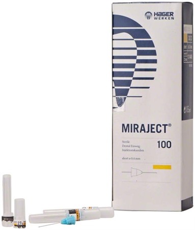 MIRAJECT-nål G27 30/23 D0,4mm L21mm 100st