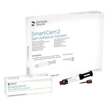 SmartCem2 5 x 5g (light, medium, dark, translucent, opak + 50 tips)