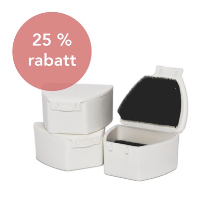 Labask vit liten inkl. skumplast 50 st (PAK065)