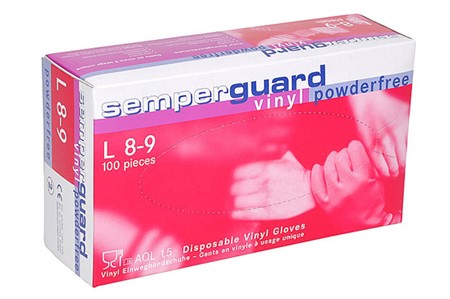 SemperGuard Vinyl puder small, 100st handskar