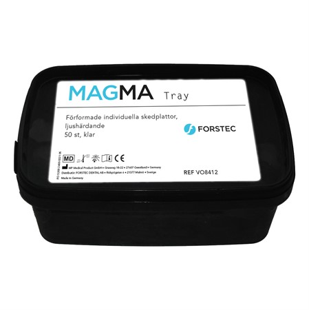 MAGMA Tray ljushärdande skedplattor klar (mint), 50 st